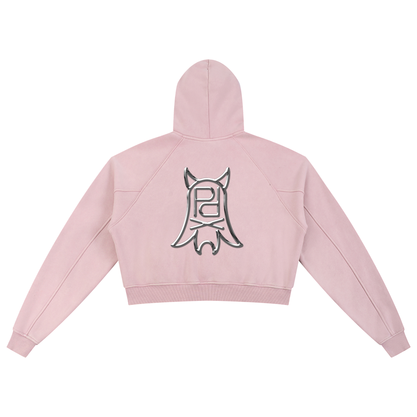 Chrome Crop Hoodie