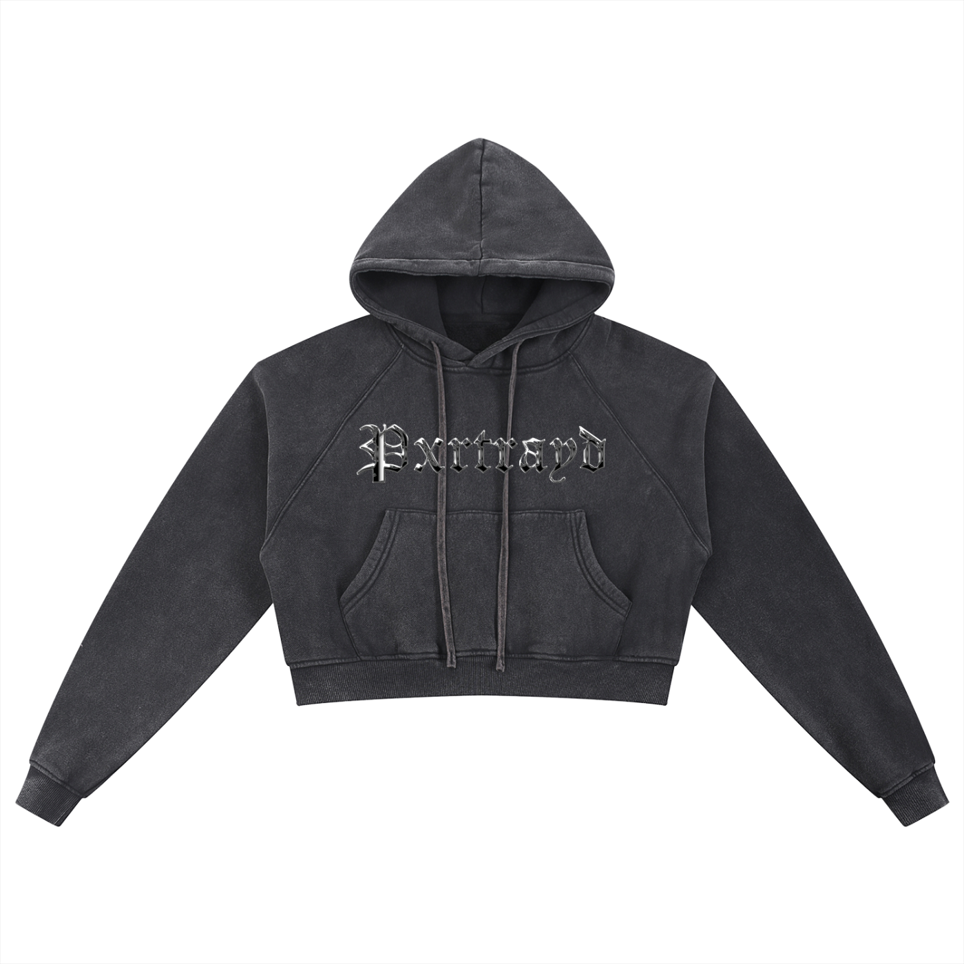 Chrome Crop Hoodie