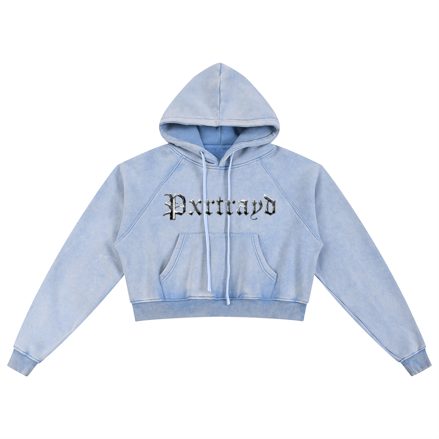 Chrome Crop Hoodie