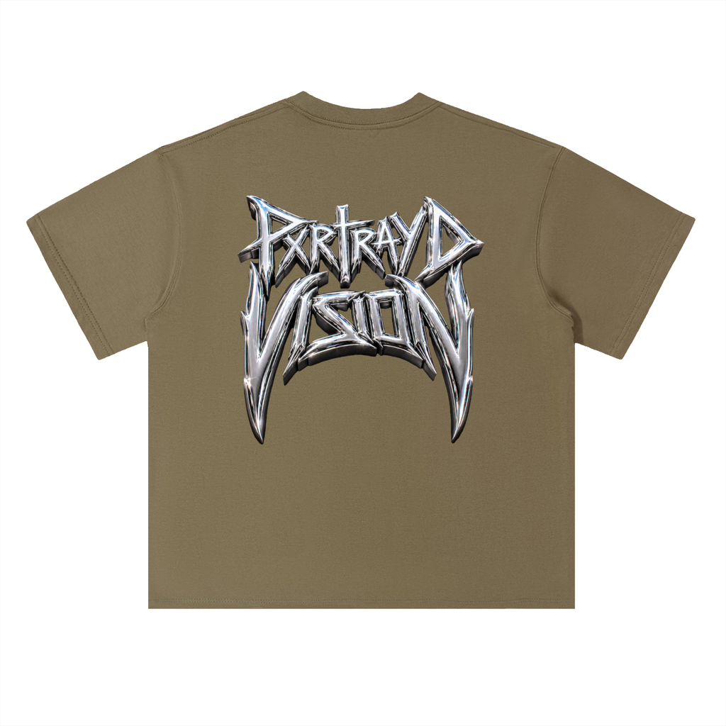 Chrome Drop Shoulder Cotton T-Shirt