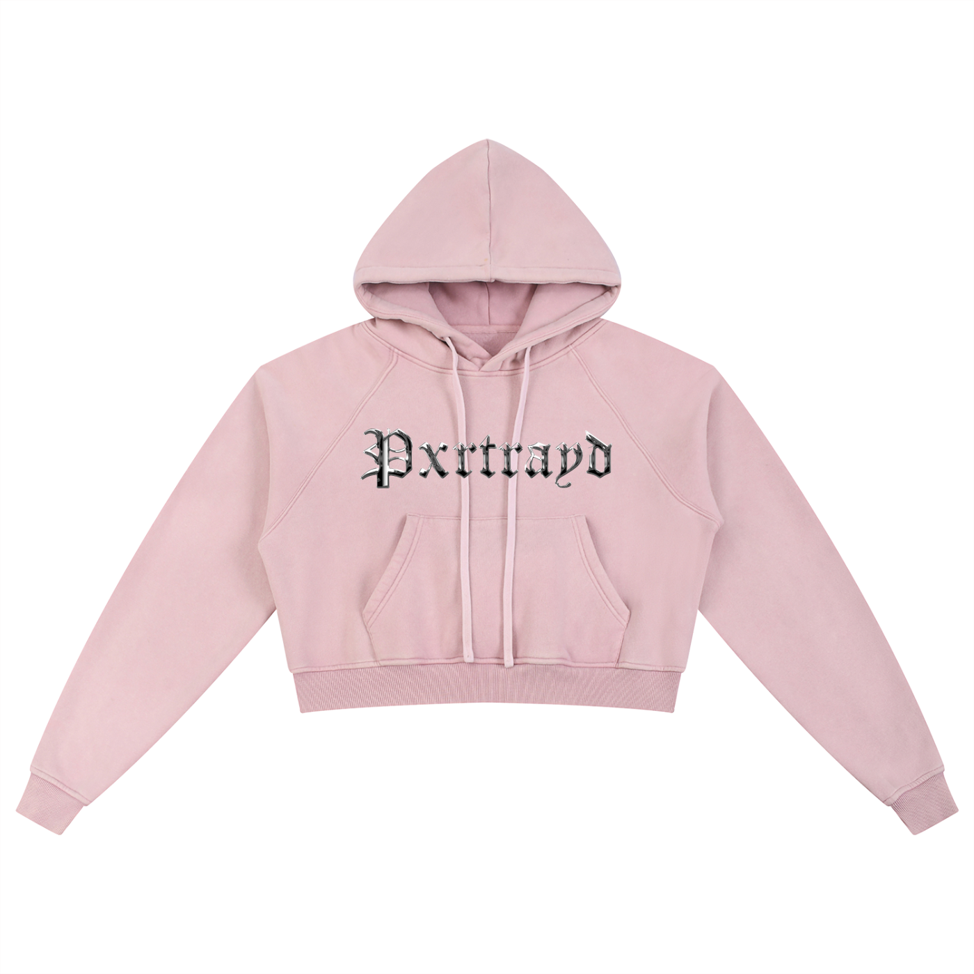 Chrome Crop Hoodie