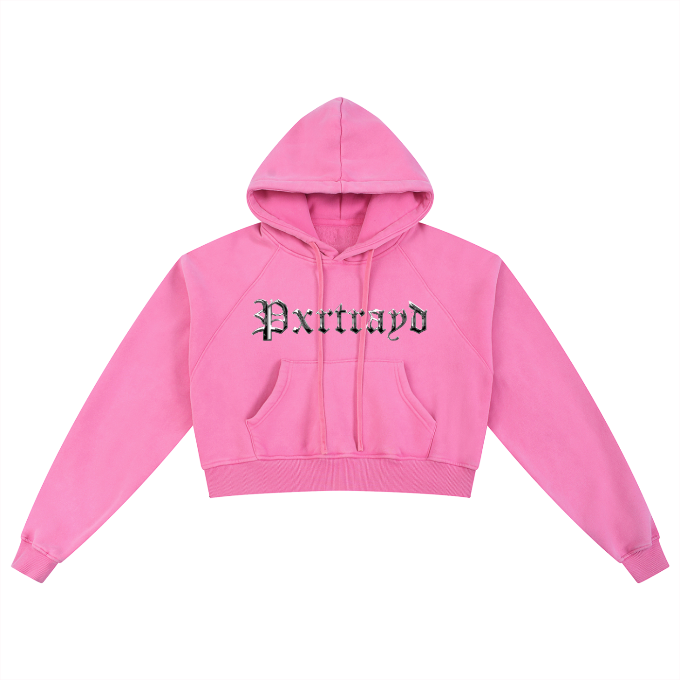 Chrome Crop Hoodie
